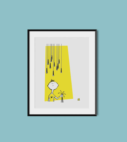 Don't Panic Poster Competition Illustration