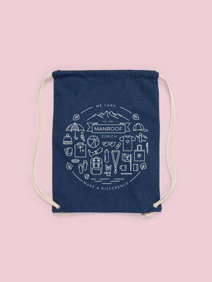 Gym Bag Manroof Screenprint