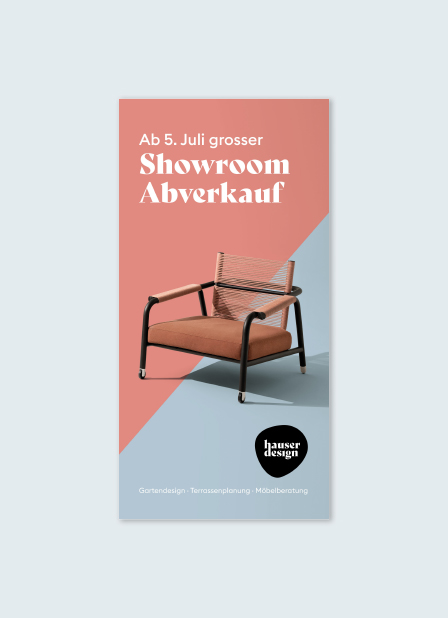 Hauser Design Abverkauf Kampagne