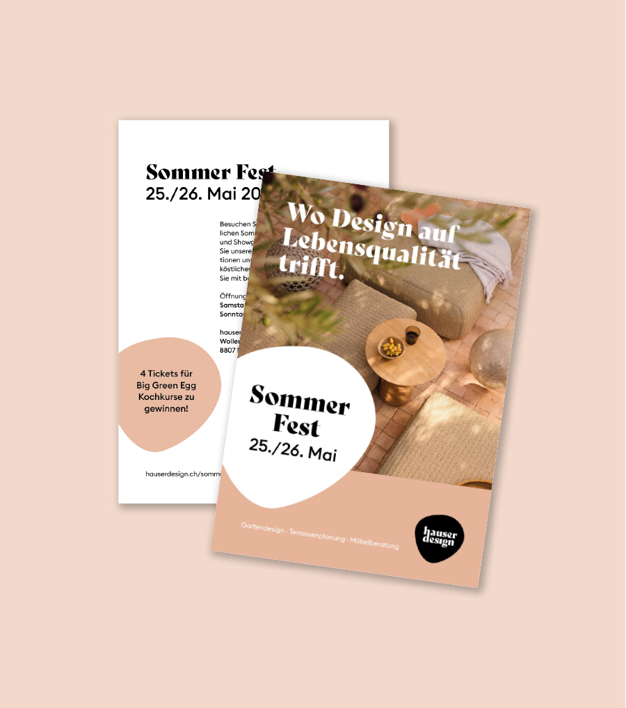Hauser Design Sommerfestkampagne